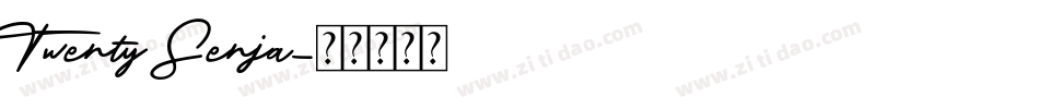 Twenty Senja字体转换